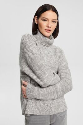 Esprit Sweater Turtle High / 102CC1I314 Grey