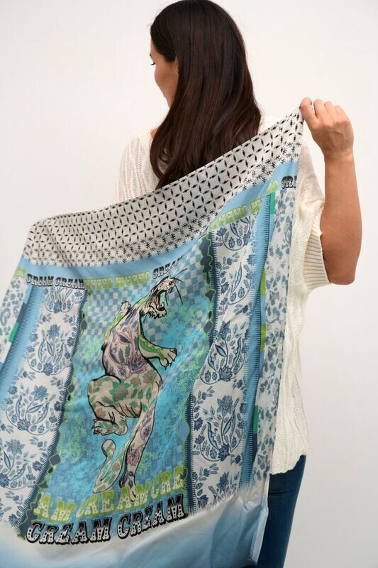 Cream Scarf Viscose / 10611309 Multicolour