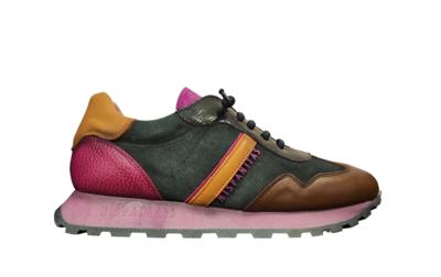 Hispanitas Sneaker Leather Suede Low / CHI233073 Multicolour