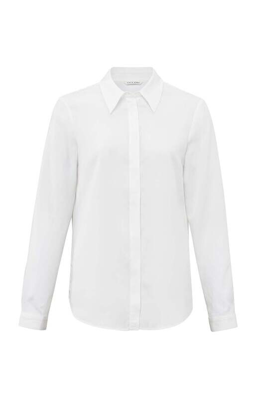 YAYA Blouse Soft Poplin/ 01-201061-401 00000 PURE WHITE