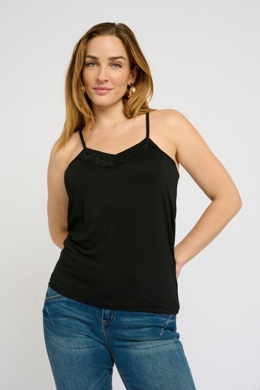 Cream Top Lace / 10610677 100120 Pitch Black