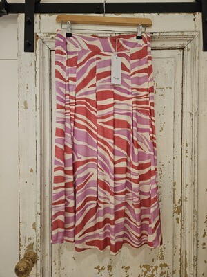 Fransa Skirt Maxi Viscose Print / 20613639 202965 Pink frosting
