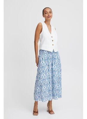 B.Young Skirt Cotton / 20814782 202675 Blue Print