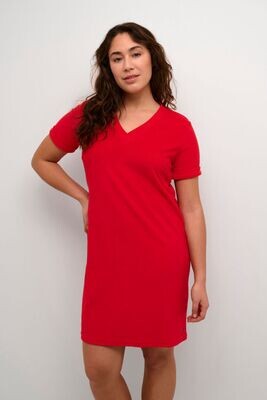 Cream Dress Midi Terry Cloth / 10612556 High Risk Red