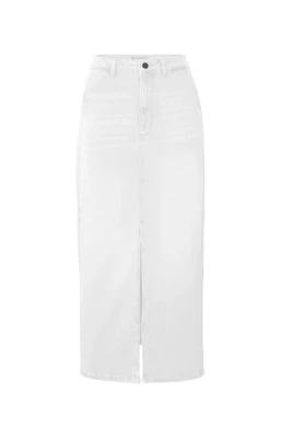 YAYA Skirt Denim Maxi / 01-401057-404 OFF WHITE