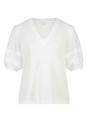 Tramontana Top Pintuck Sleeves / C15-12-401 White