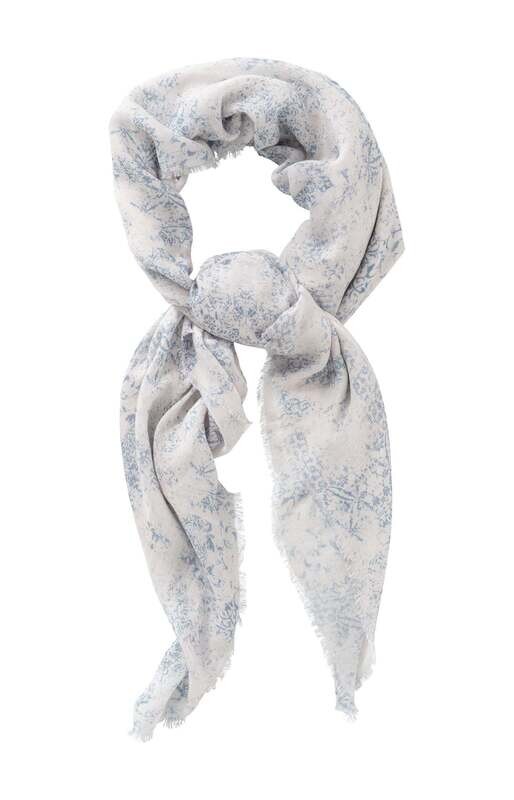 YAYA Scarf Print modal/ 03-501033-404 INFINITY BLUE