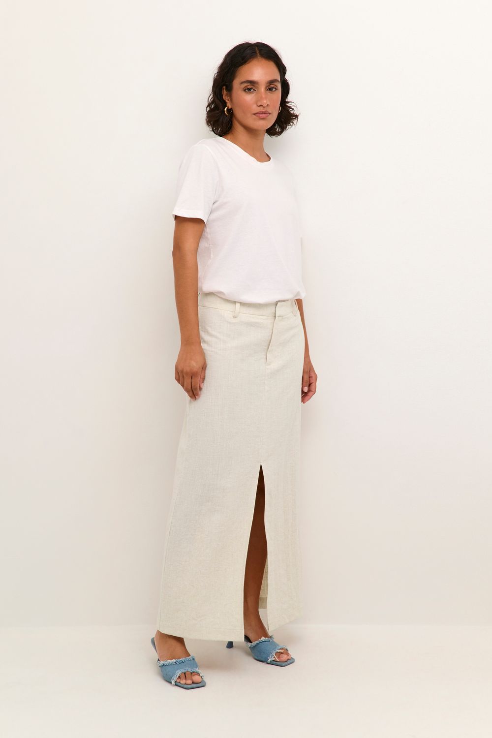 Kaffe Skirt 10508567 Feather Gray Melange