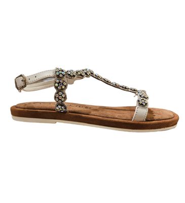 Lazamani Sandal Rhinestone/ LA75859 Whie