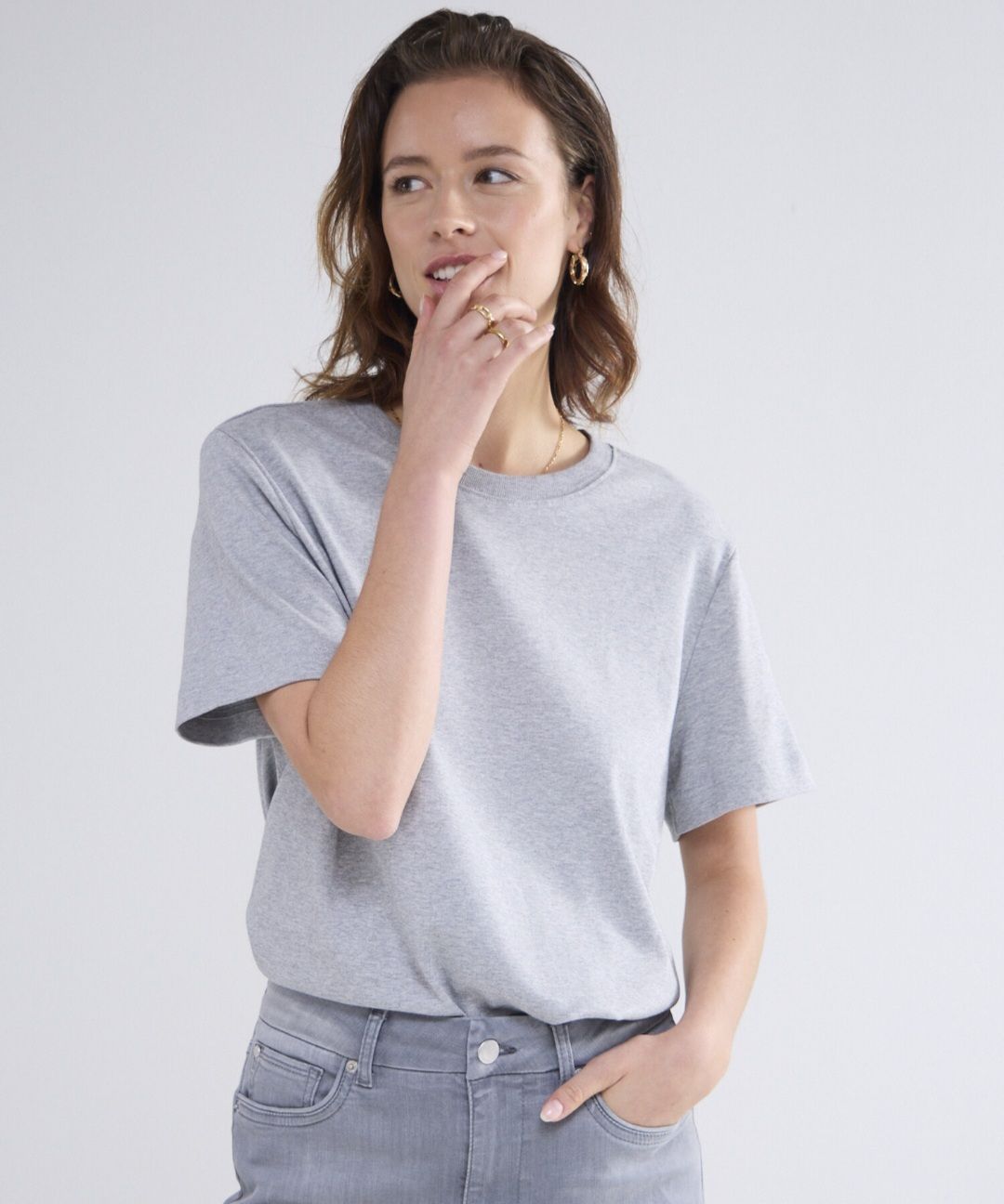 Summum Woman Tee Cotton / 30645 Light Grey