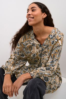 Culture DK Dress Short Viscose/ 50110974 Sand Flower