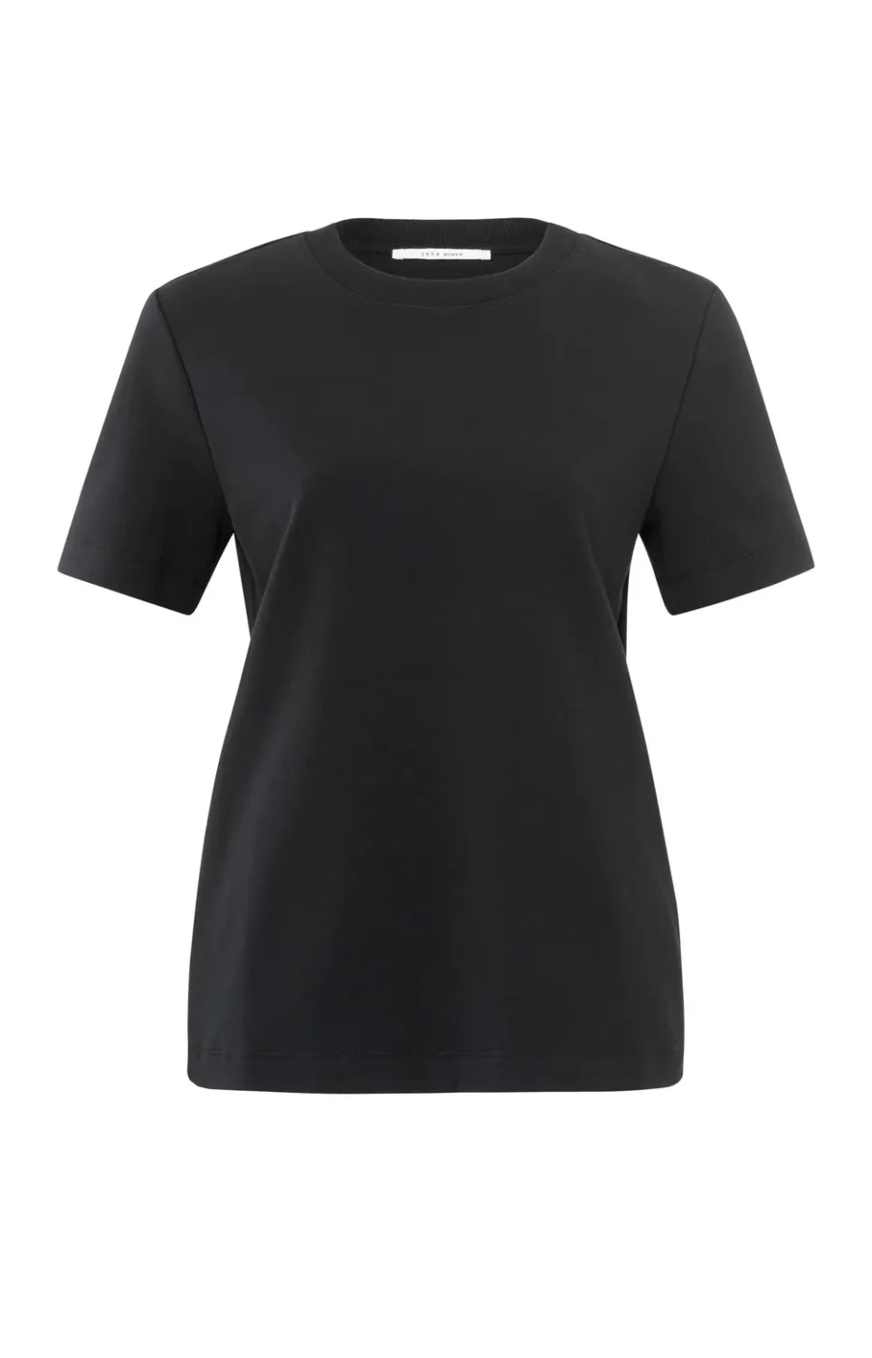 YAYA Tee Cotton Round Neck / 01-719057 BLACK