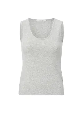 YAYA Top Singlet Rib / 01-729034-408 MEDIUM GREY