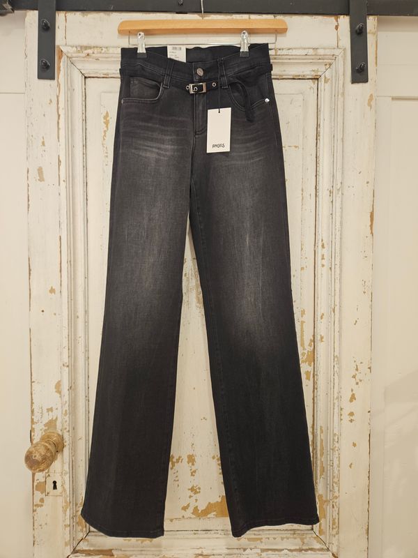 Angels Jeans Liz Belt L34/ 350256532 Anthracite Used