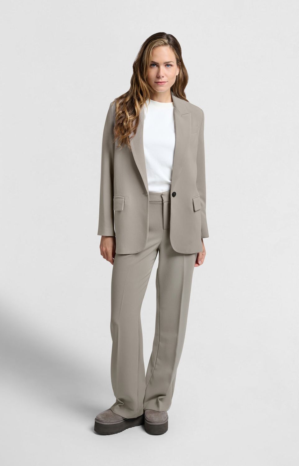 YAYA Blazer Oversized/ 01-501057-410 MOON ROCK DARK SAND