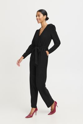 B.Young Jumpsuit Lurex Sparkle / 20815968 Black Mix