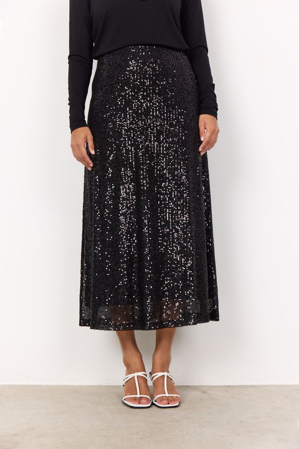 Soya Concept Skirt Maxi Pailette / 26731 9999 BLACK