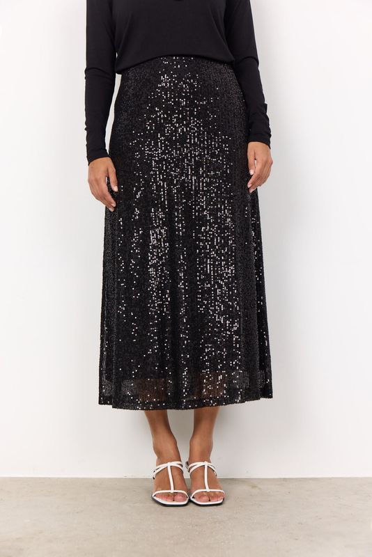Soya Concept Skirt Maxi Pailette / 26731 9999 BLACK