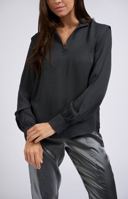 YAYA Top Zip/ 01-701219-408 ANTHRACITE SILVER