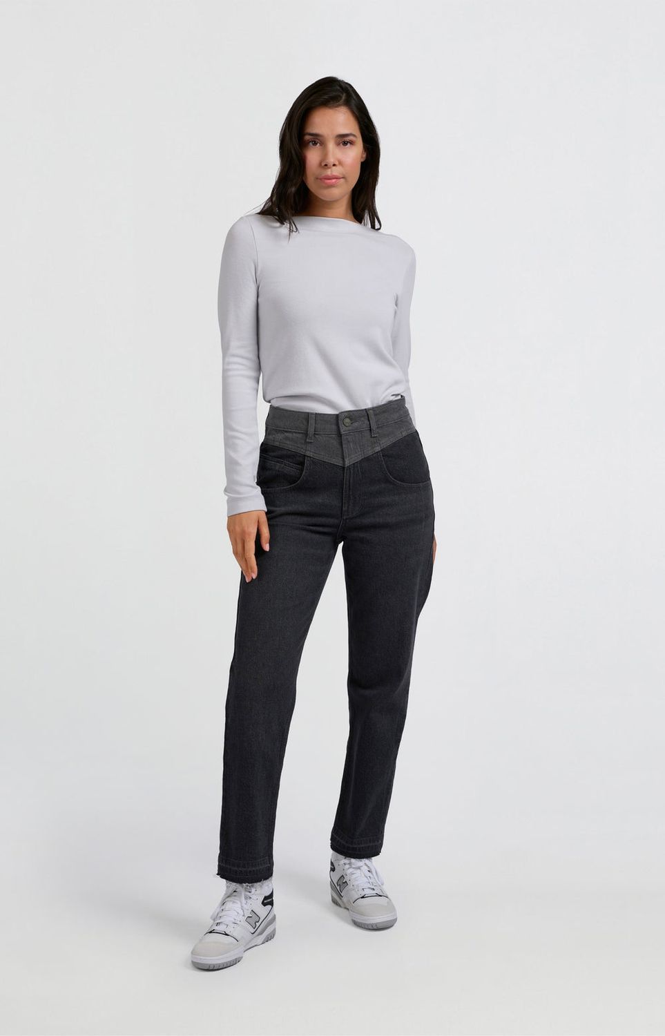 YAYA Jeans Two Tone / 01-311065-409 DARK GREY DENIM
