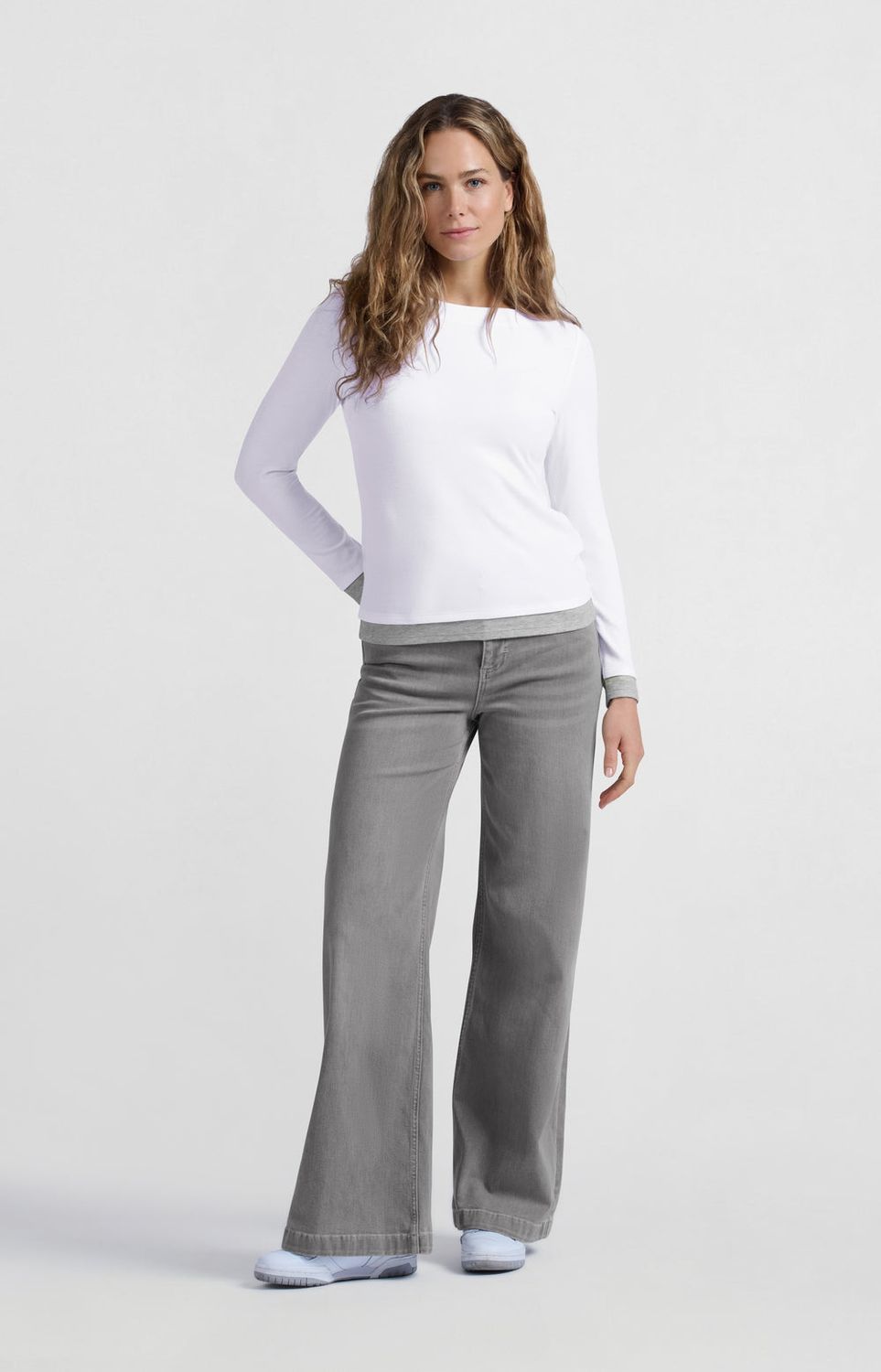 YAYA Jeans Wide Leg L34 /01-311067-501 LIGHT GREY DENIM
