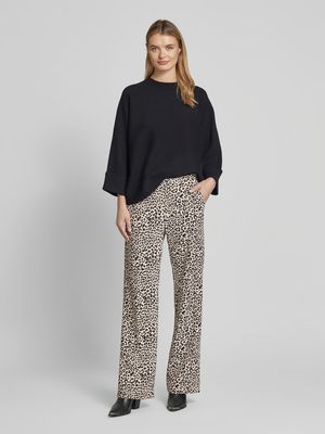 MAC Pants Travel Wide Leg/ 0232217700 208L Leopard Ivory