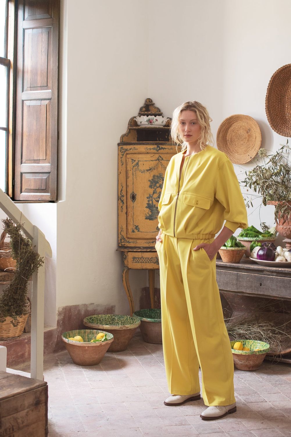 Summum Woman Jacket Bomber / 1s1235-12155 Mimosa Yellow