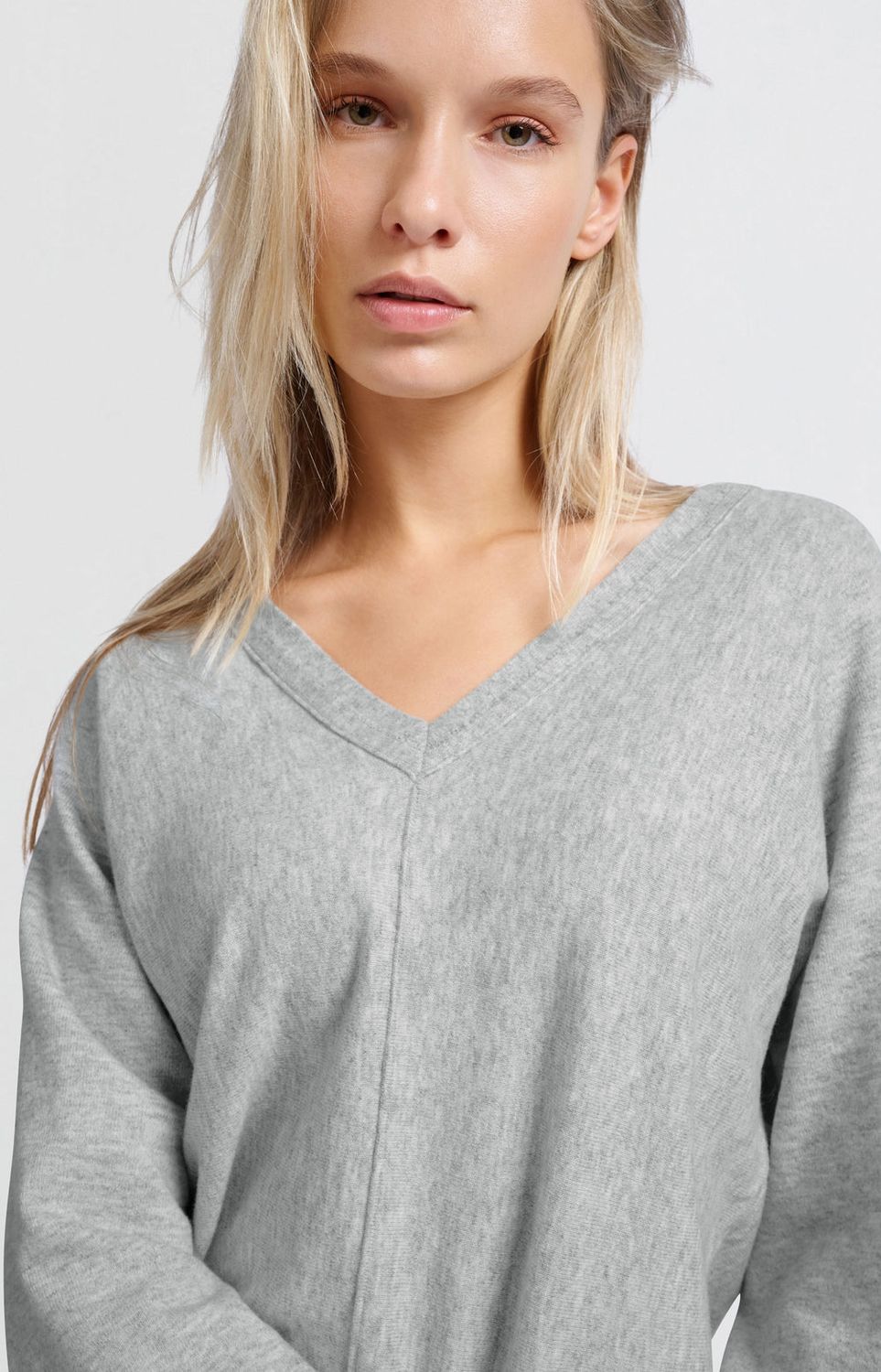 YAYA Sweater Batwing / 01-000428-501 MEDIUM GREY MELANGE