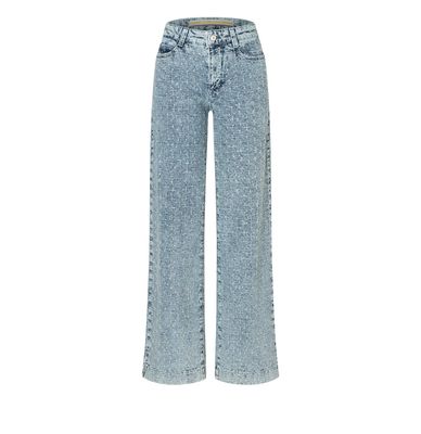MAC Jeans Wide Leg Strass / 036152529A D212 Light Blue Glamour Wash