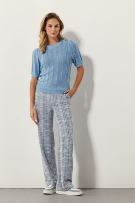 Tramontana Pants Stretch Tweed / C09-15-101 Sapphire Blue