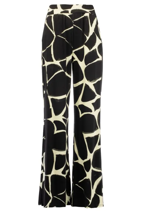 NED Pants Straight Leg Big Figure Tricot /  25S1-LB014-01 Black