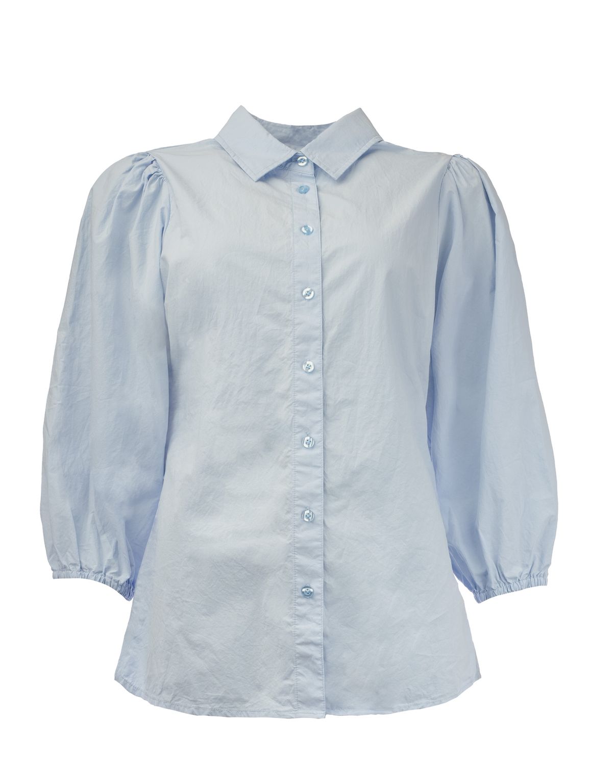 NED Blouse Mayliera Balloon Cotton/ 25S2-U295-01 Brunnera Blue