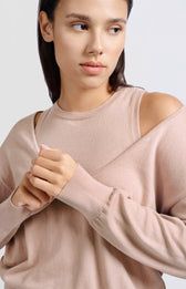 YAYA Sweater Tanktop Cottonmidalmix / 01-000443-502 DUSTY PINK