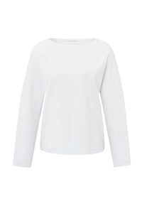 YAYA Top Long Sleeve/ 01-709261-502 PURE WHITE