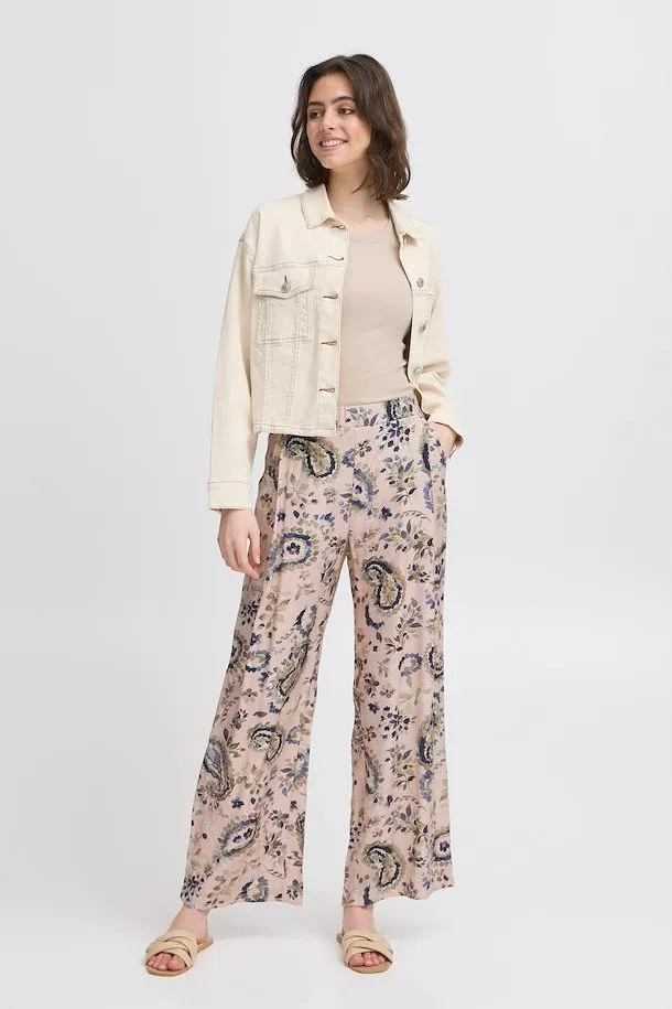 Fransa Pants /  20615422 Rose Smoke Mix