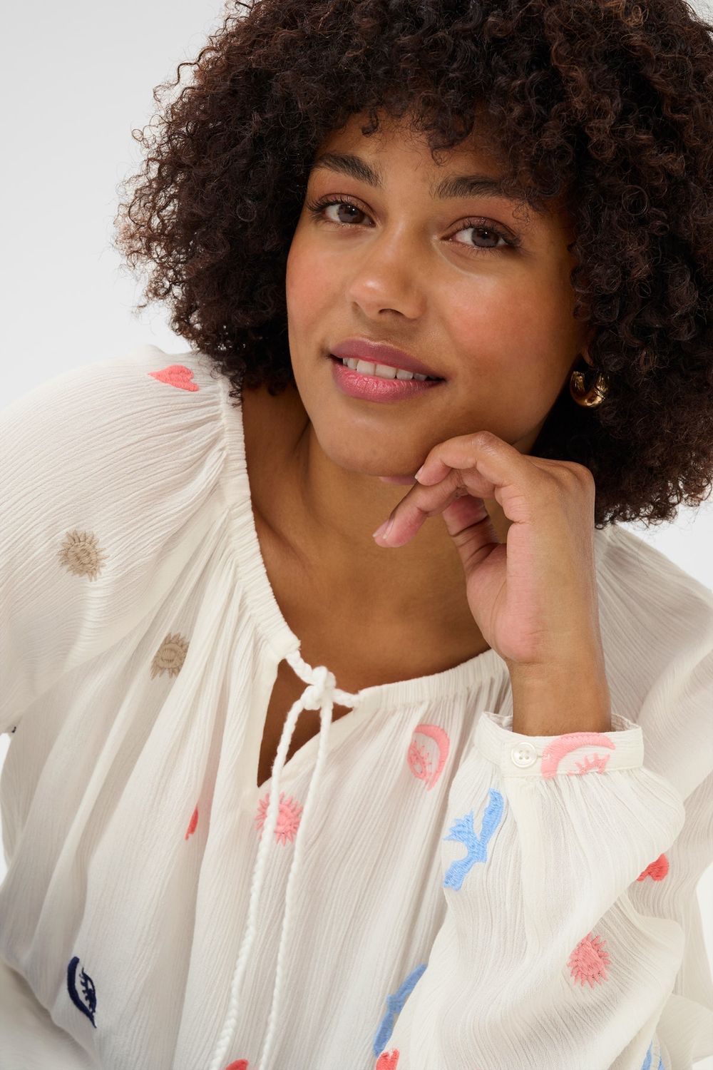 Cream Blouse/ 10613444 Marshmallow