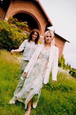 B.Young Dress Maxi 20816718 Blue Haze Blur