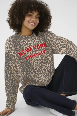 Culture DK Sweater New York / 50111627 Leopard