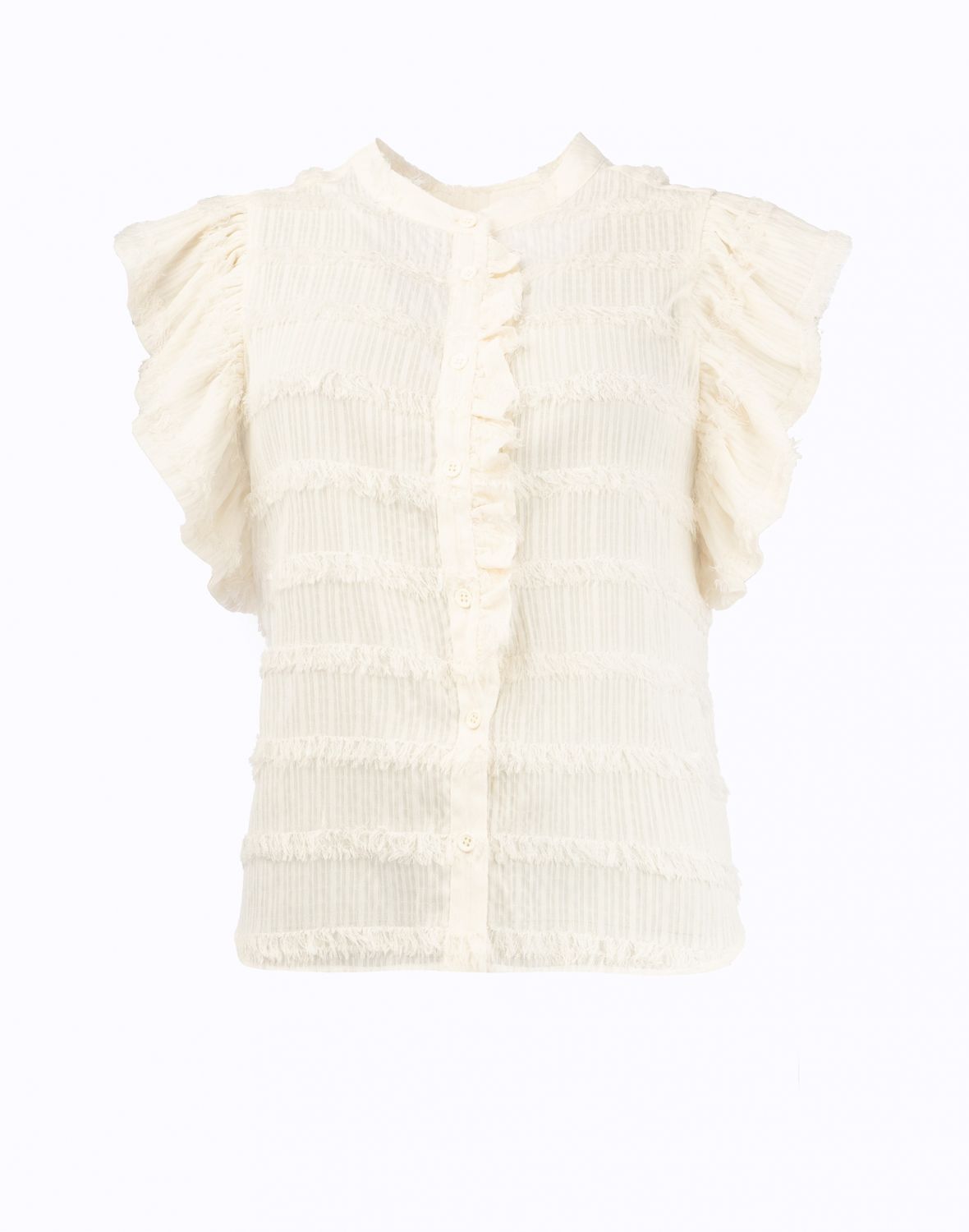 NED Top Fringe / 25S1-U288-02 Ecru