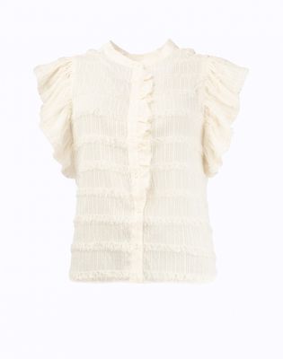 NED Top Fringe / 25S1-U288-02 Ecru
