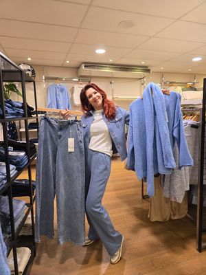 NED Pants Wide Leg Waffle / 25S1-U291-02 Provincial Blue