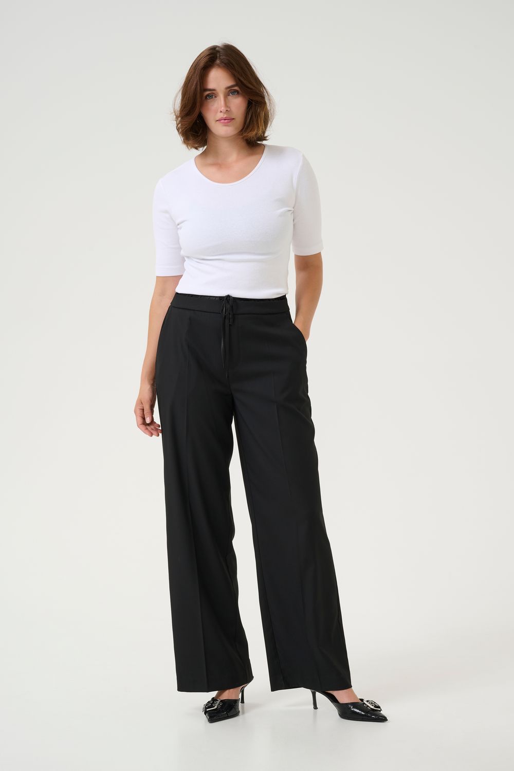 Kaffe Pants Wide Leg /10509675 Black Deep