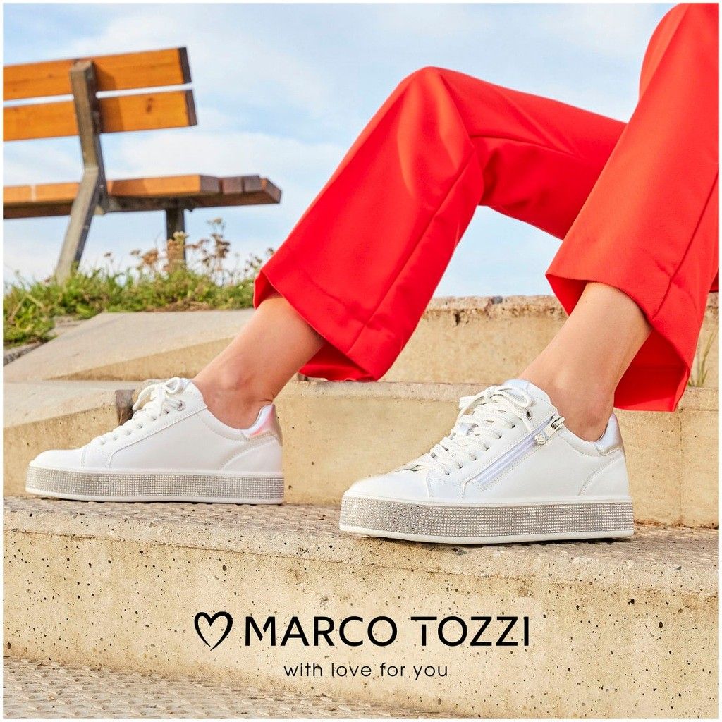 Marco Tozzi Sneaker Glam / 2-23715-42 WHITE COMB