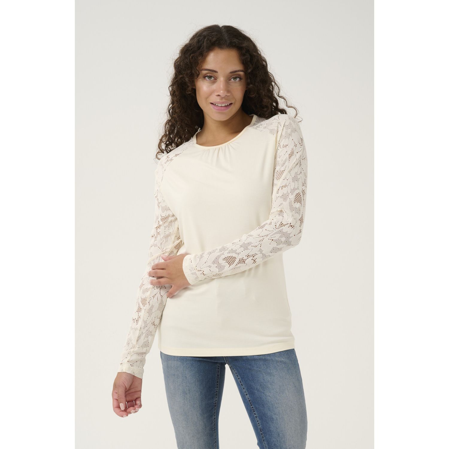 Culture DK Top Lace Sleeve / 50110255 Spring Gardenia