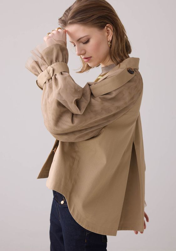 Summum Woman Trenchcoat Cotton / 1s1220-12184 Khaki