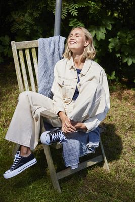 Fransa Jacket Denim/ 20615520 Whisper White
