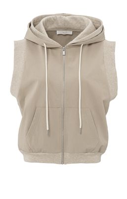 YAYA Cardigan Sleeves Hoodie /01-019099-503 TWILL BEIGE