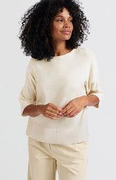 YAYA Tee knitted / 01-000454-503 NATURE MELANGE