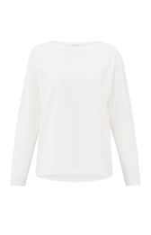 YAYA Shirt Long-sleeve Bootneck / 01-709264-503 BLANC DE BLANC WHITE