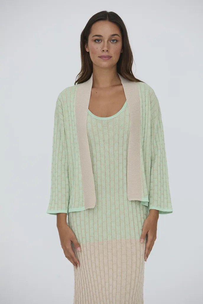 WNT Cardigan Lurex / W125043 Mintygold